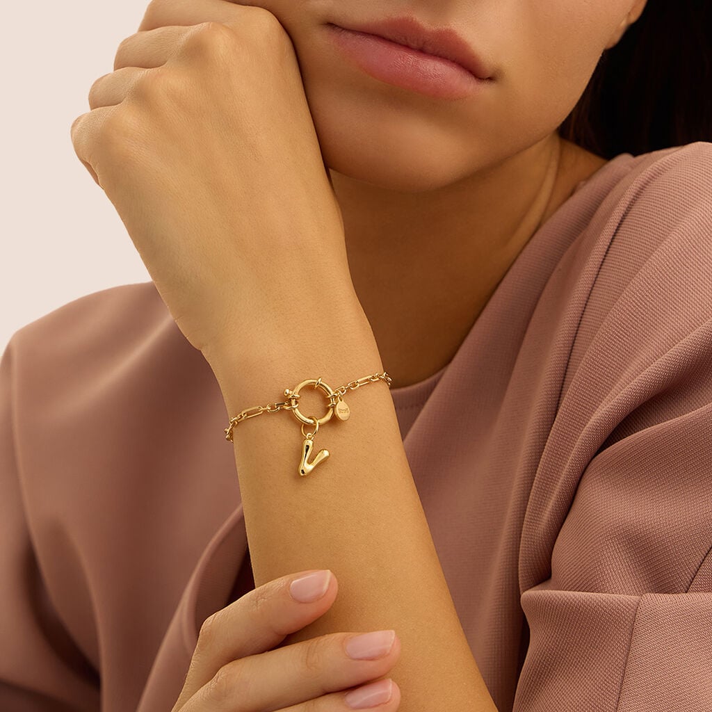 Pendente Love Beats Argento Dorato