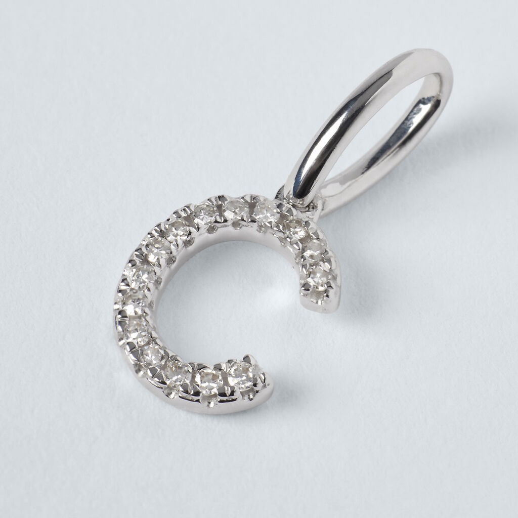Pendente Sophia Oro Bianco Diamante - Ciondoli Donna | Stroili