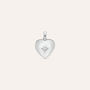 Pendente Portafoto Love Beats Argento Rodiato Cubic Zirconia