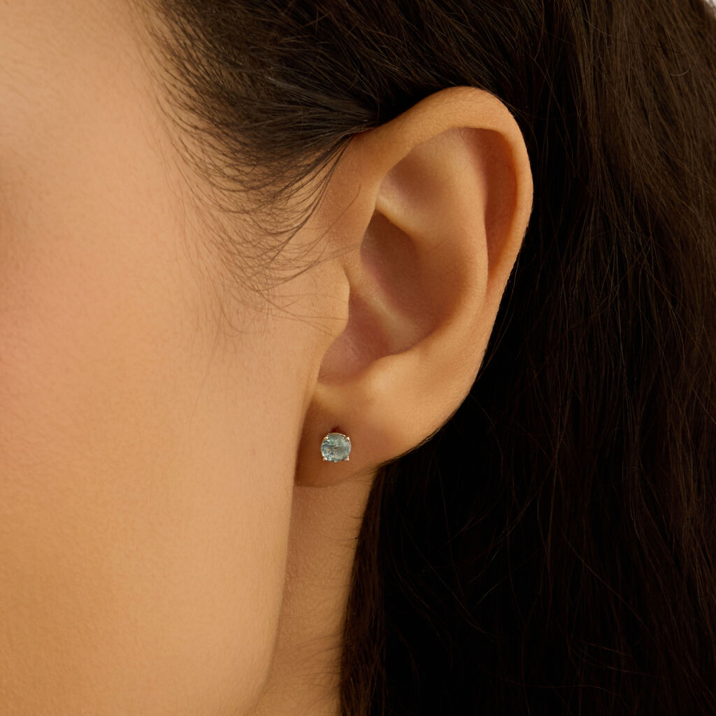 Orecchini Lobo Punto Luce Silver Rainbow Argento Rodiato Cubic Zirconia