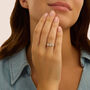 Anello Trilogy Diamotion Oro Bianco Diamante