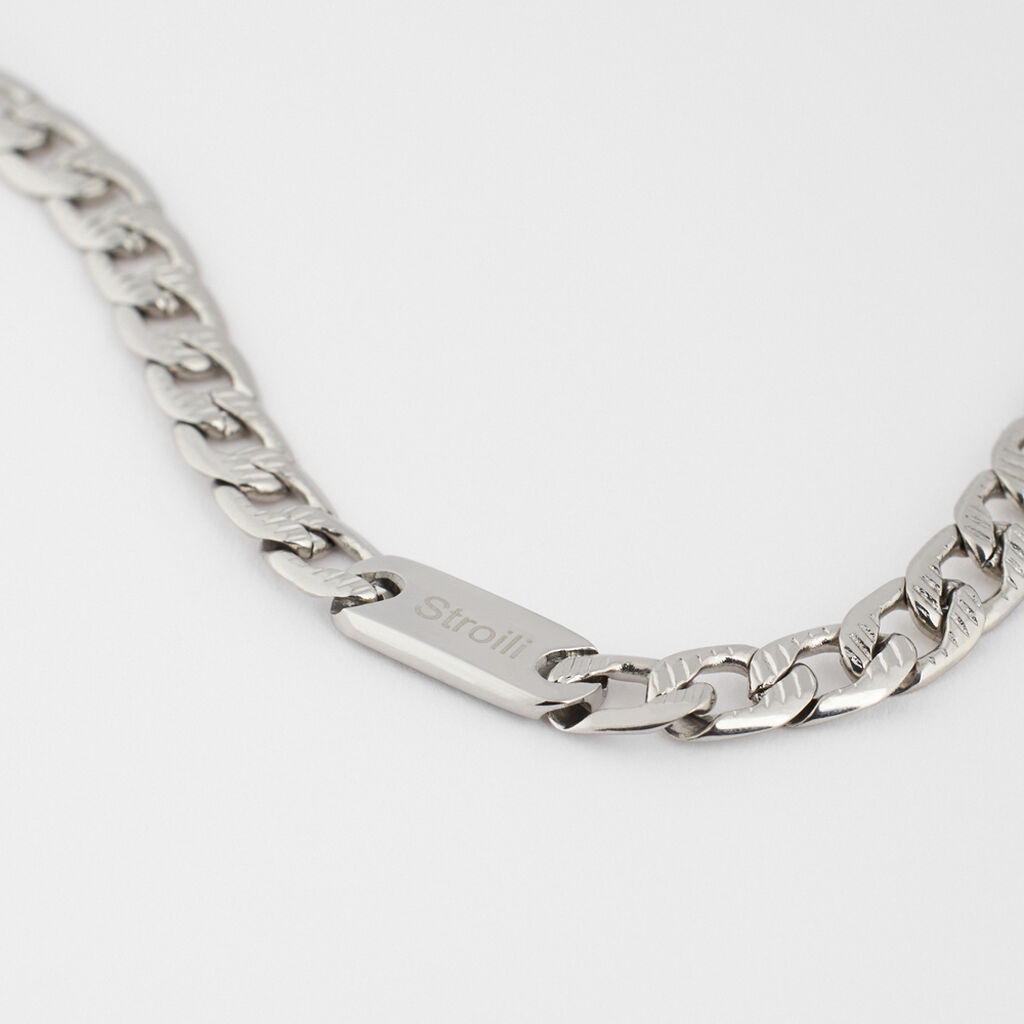 Bracciale Con Targhetta Man Code Acciaio