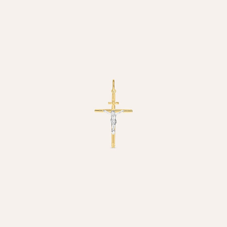 Pendente Holy Oro Bicolore - Ciondoli con Incisione Unisex | Stroili