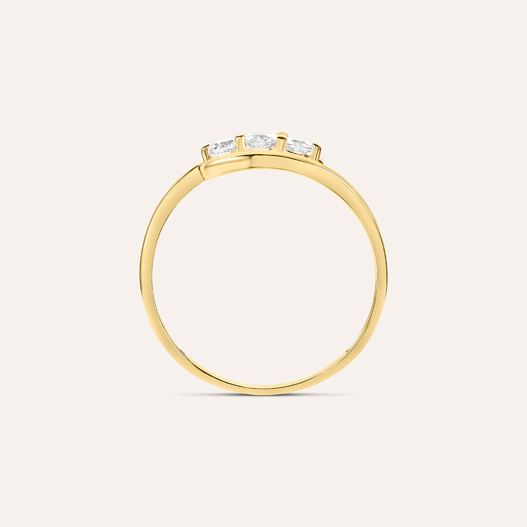 Anello Trilogy Claire Oro Giallo Cubic Zirconia - Anelli con Pietre Donna | Stroili