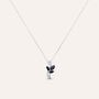 Collana Charlotte Oro Bianco Zaffiro