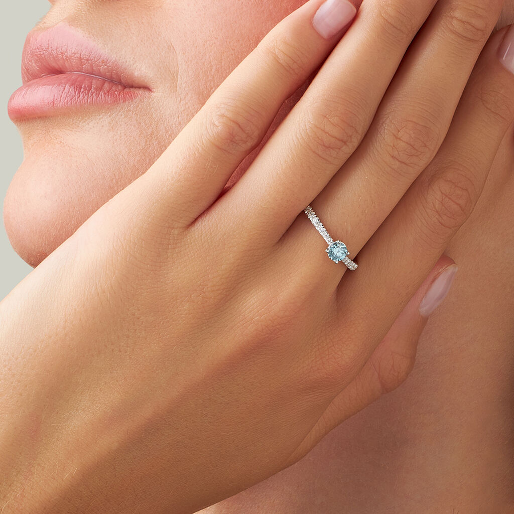 Anello Solitario Diamade Oro Bianco Diamante Lab-Grown - Anelli con Pietre Donna | Stroili