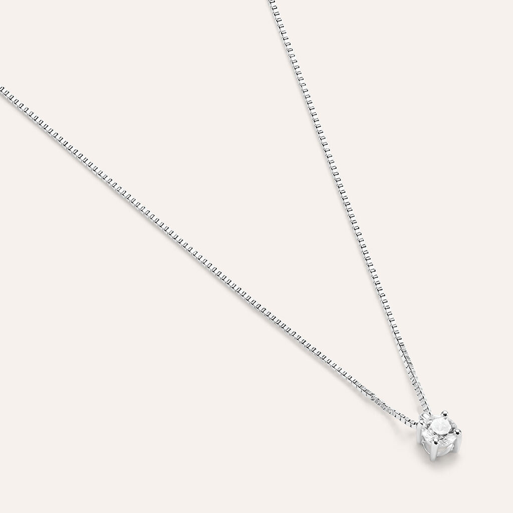 Collana Punto Luce Firmamenti Oro Bianco Diamante