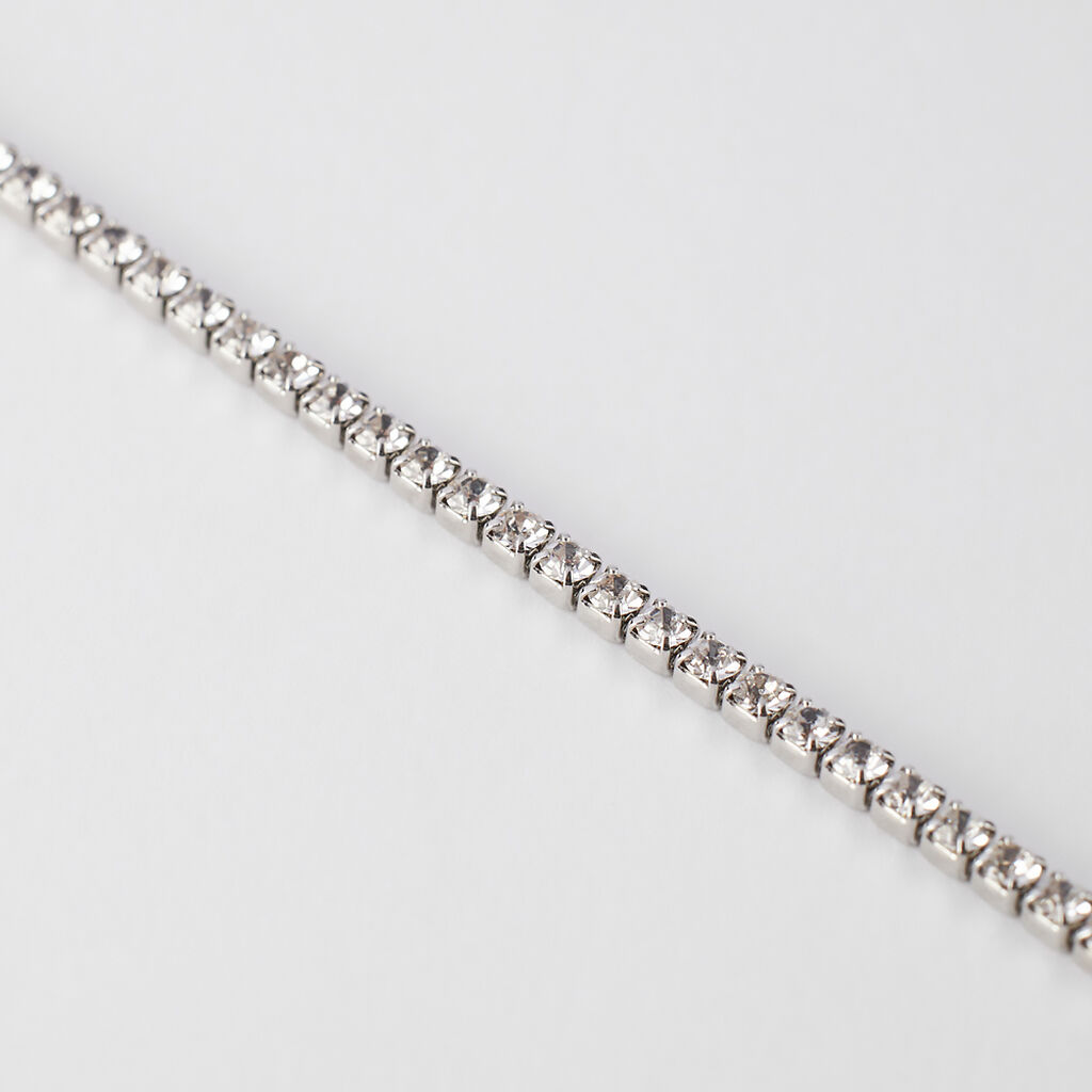 Bracciale Tennis Romantic Shine Metallo Cristallo - Bracciali Tennis Donna | Stroili