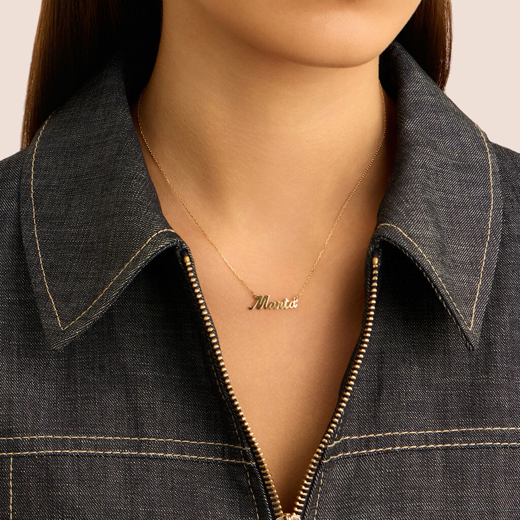 Collana Marta Gold Names Oro Giallo