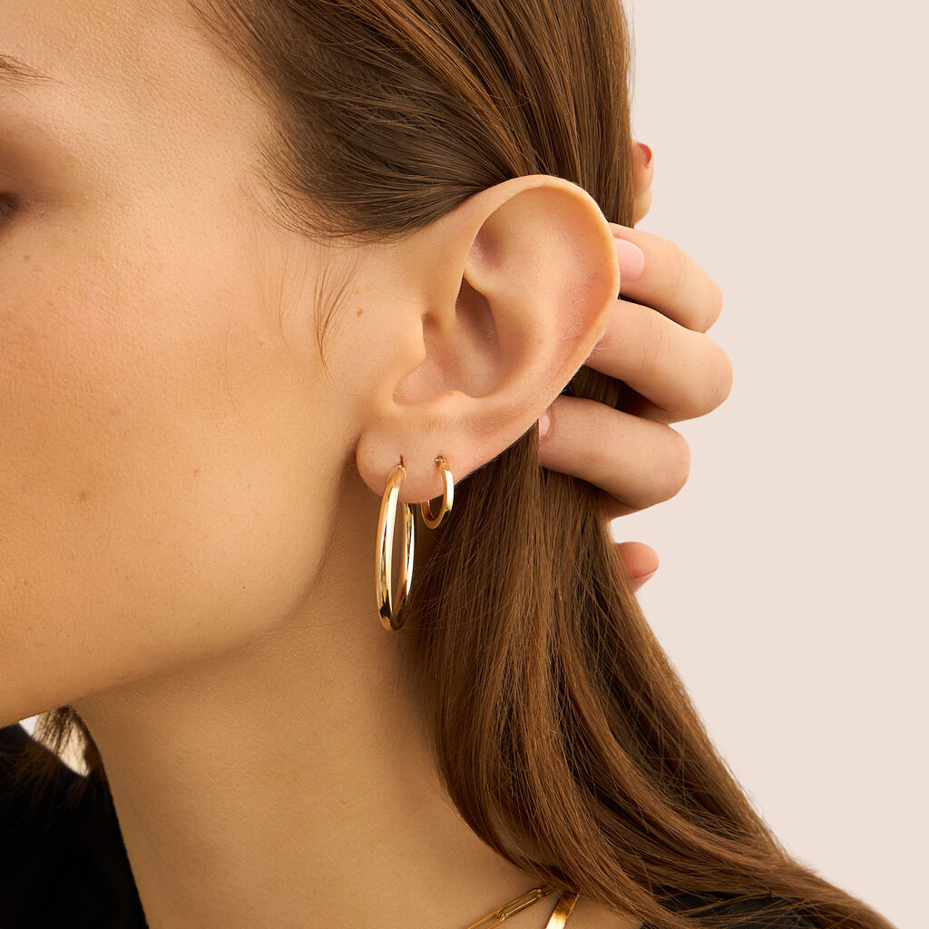 Orecchini A Cerchio Toujours Oro Giallo - Orecchini a Cerchio Donna | Stroili
