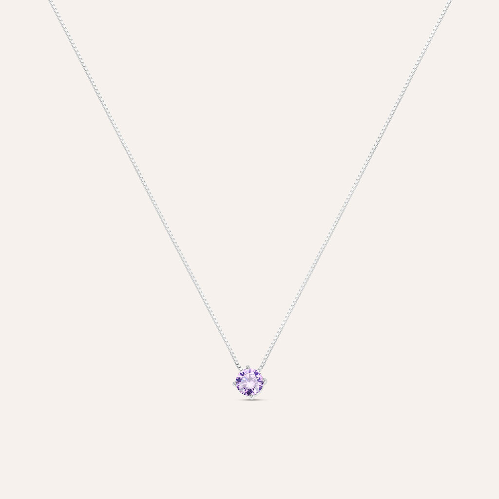 Collana Punto Luce Silver Rainbow Argento Rodiato Cubic Zirconia