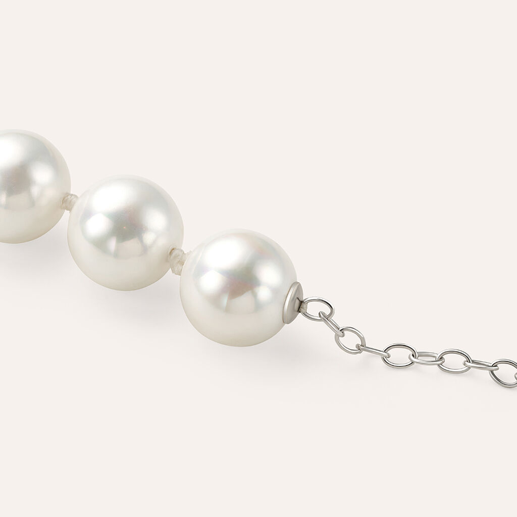 Bracciale Silver Pearls Argento Rodiato Perla sintentica