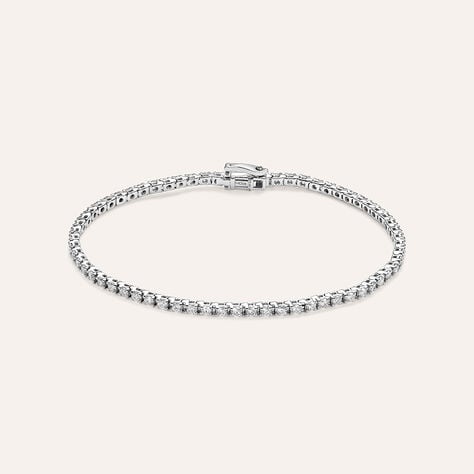 Bracciale Tennis Diamade Oro Bianco Diamante Lab-Grown - Bracciali Tennis Donna | Stroili