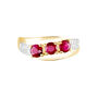 Anello Trilogy Charlotte Oro Giallo Rubino Diamante
