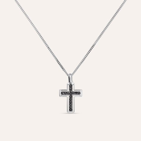 Collana Gentleman Argento Rodiato Cubic Zirconia - Collane Uomo | Stroili