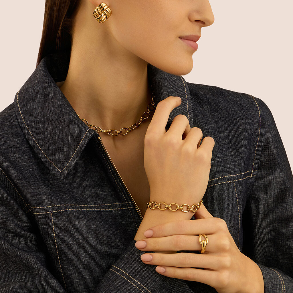 Bracciale Radiance Acciaio Dorato