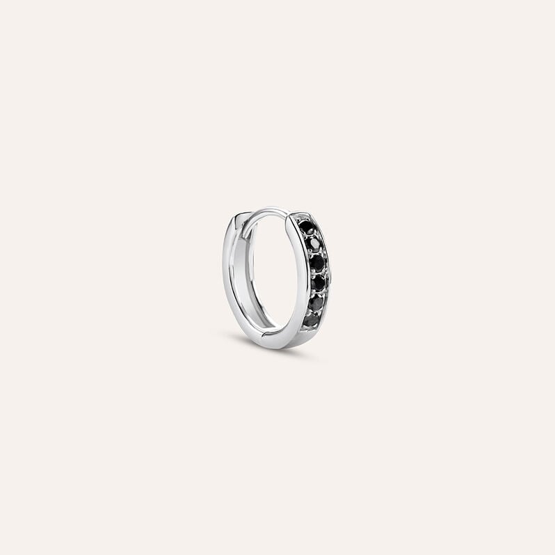 Mono Orecchino A Cerchio L'homme Diamant Oro Bianco Diamante - Mono Orecchino Uomo | Stroili