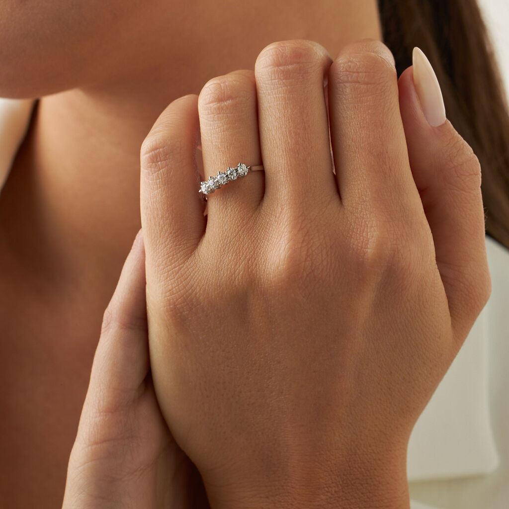 Anello Riviere Diamazing Oro Bianco Diamante - Anelli Riviere Donna | Stroili