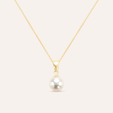 Collana Gabrielle Oro Giallo Perla D'Acqua Dolce - Collane Donna | Stroili