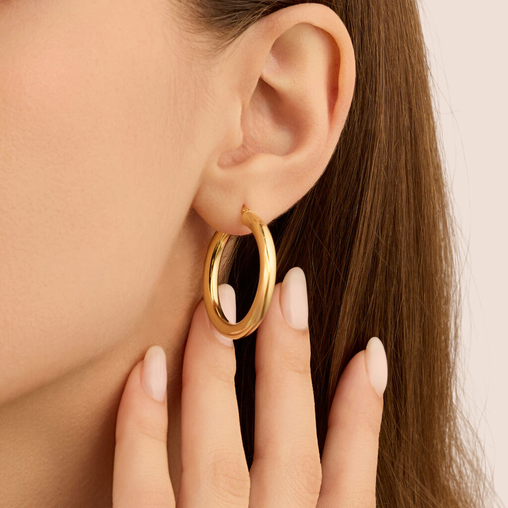 Orecchini A Cerchio Toujours Oro Giallo - Orecchini a Cerchio Donna | Stroili