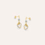 Orecchini Pendenti Crystal Gold Oro Giallo Cristallo
