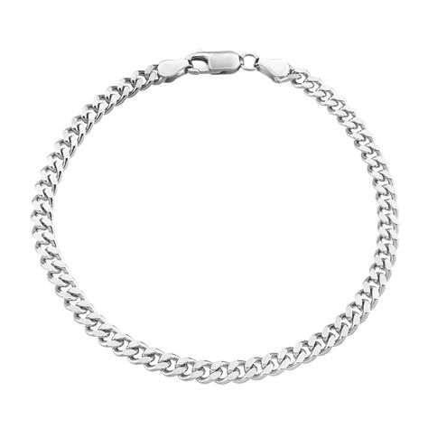 Bracciale Catena Gentleman Argento Rodiato - Bracciali Uomo | Stroili