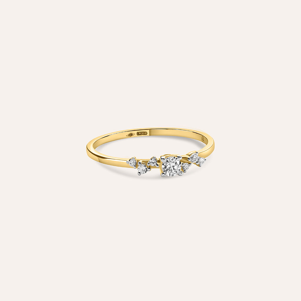 Anello Riviere Claire Oro Giallo Cubic Zirconia - Anelli Riviere Donna | Stroili
