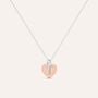 Collana Silver Collection Argento Bicolore Bianco / Rosa