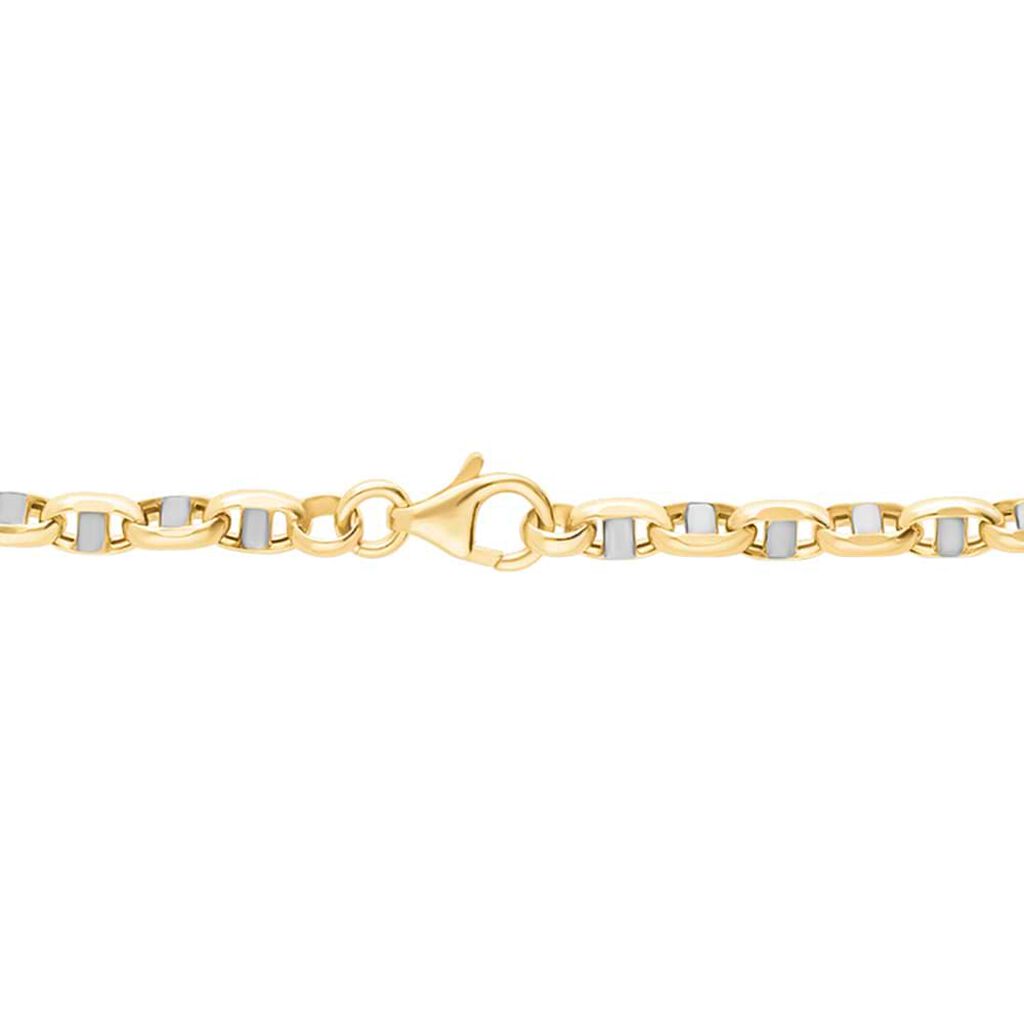 Bracciale Catena L'homme Or Oro Bicolore - Bracciali Uomo | Stroili