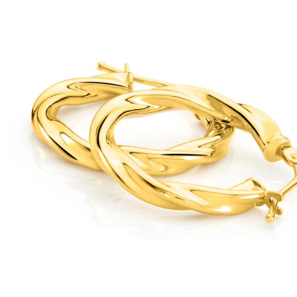 Orecchini A Cerchio Gold Essence Oro Giallo - Orecchini a Cerchio Donna | Stroili