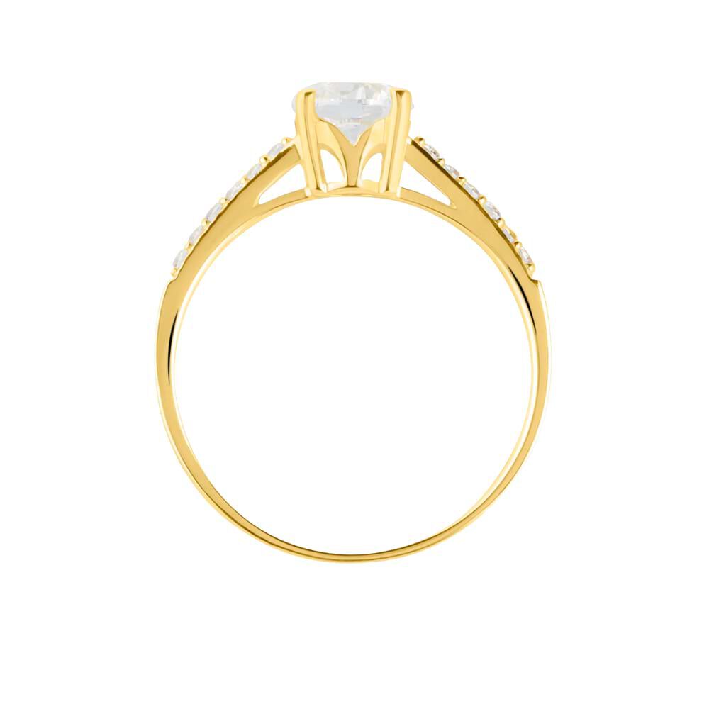 Anello Solitario Claire Oro Giallo Cubic Zirconia 1414761 Stroili