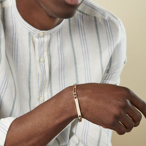 Bracciale Con Targhetta Golden Dream Placcato Oro Giallo - Bracciali Amicizia Uomo | Stroili