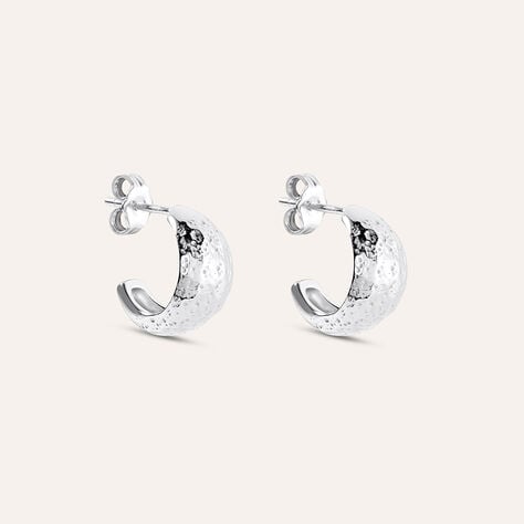 Orecchini A Cerchio Silver Collection Argento Rodiato - Orecchini a Cerchio Donna | Stroili