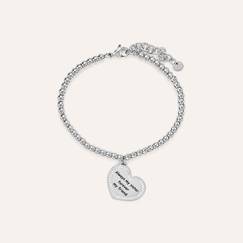 Bracciale Sunrise Acciaio Cristallo - Bracciali con Incisione Donna | Stroili