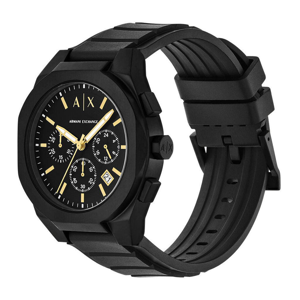 Set Orologio Al Quarzo Armani Exchange con Targhetta per Valigia Ax7165set - Orologi con Datario Uomo | Stroili