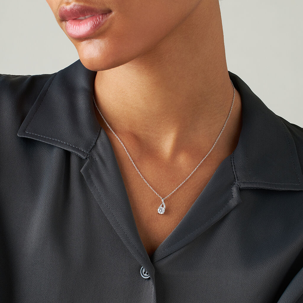 Collana Punto Luce Silver Elegance Argento Rodiato Cubic Zirconia - Collane Choker Donna | Stroili