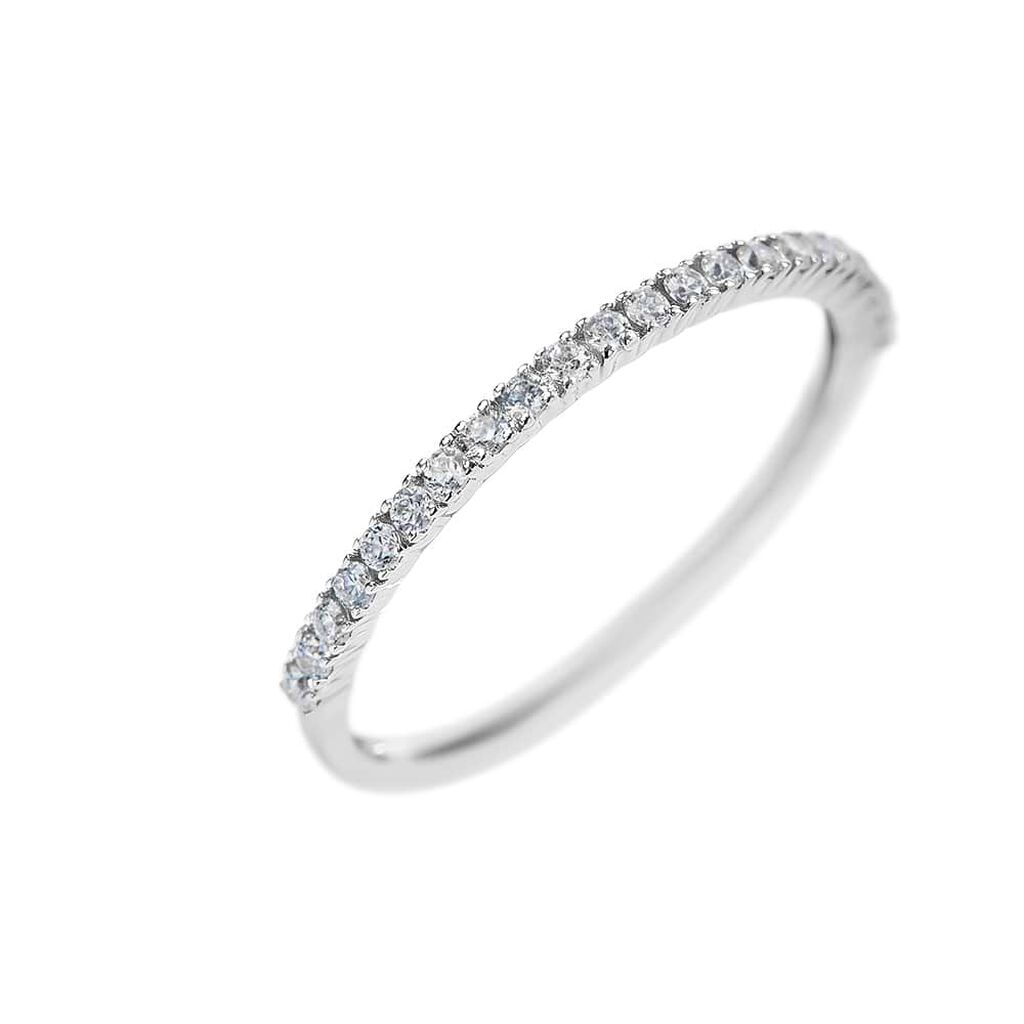 Anello Riviere Claire Oro Bianco Cubic Zirconia - Anelli Riviere Donna | Stroili