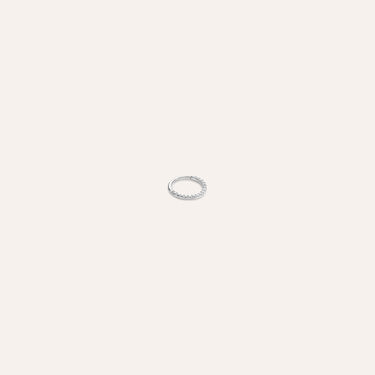 Piercing Orecchio Daith Bon Ton Oro Bianco Cubic Zirconia