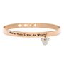 Bangle Lady Message Acciaio Rosato Disney e Cristalli