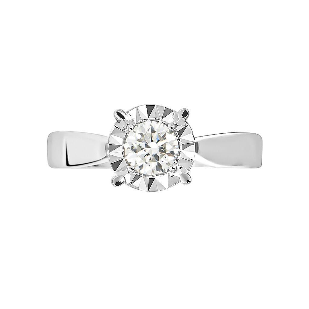 Anello Solitario Diamotion Oro Bianco Diamante - Anelli con Pietre Donna | Stroili