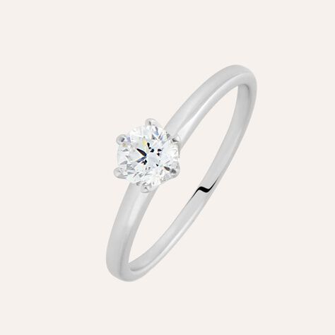 Anello Solitario Diamade Oro Bianco Diamante Lab-Grown - Anelli con Pietre Donna | Stroili