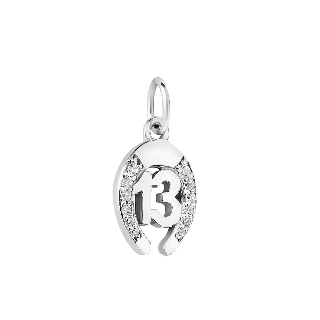 Pendente Saluti&Baci Ferro di Cavallo Love Beats Argento Rodiato Cubic Zirconia - Ciondoli Donna | Stroili