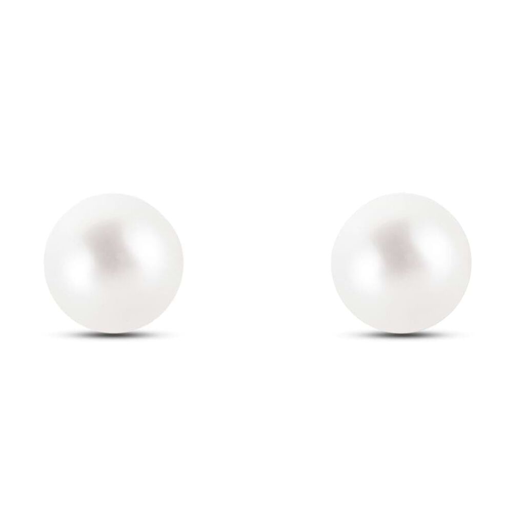 Orecchini Lobo Gabrielle Oro Giallo Perla D'Acqua Dolce