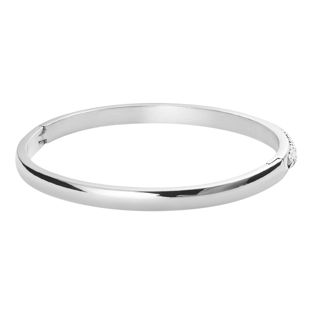 Bangle Lady Phantasya Acciaio Cristallo - Bracciali Rigidi Donna | Stroili