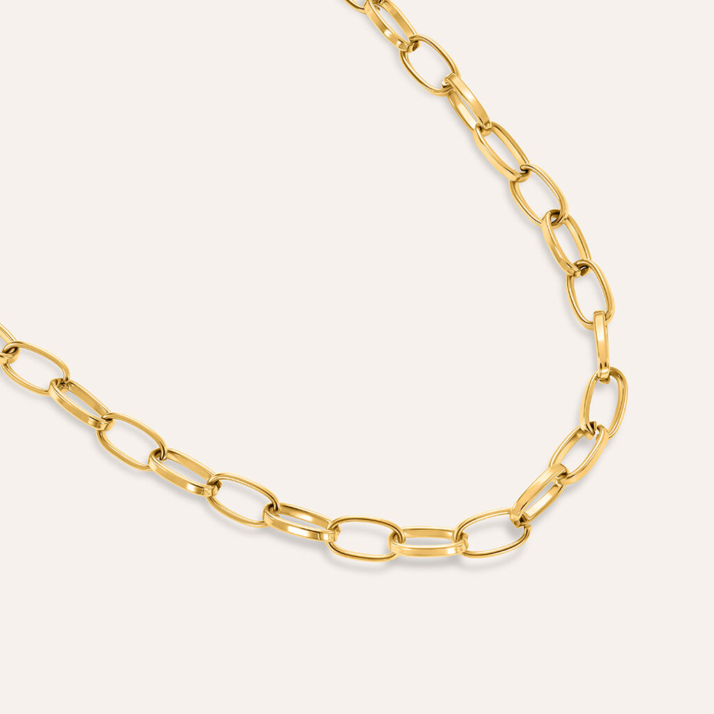 Collana Lady Code Acciaio Dorato - Collane Donna | Stroili