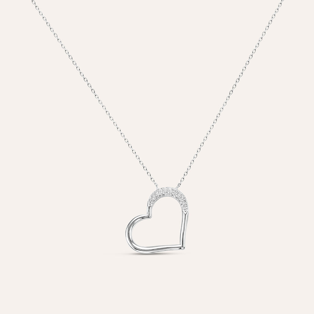 Collana Claire Oro Bianco Cubic Zirconia