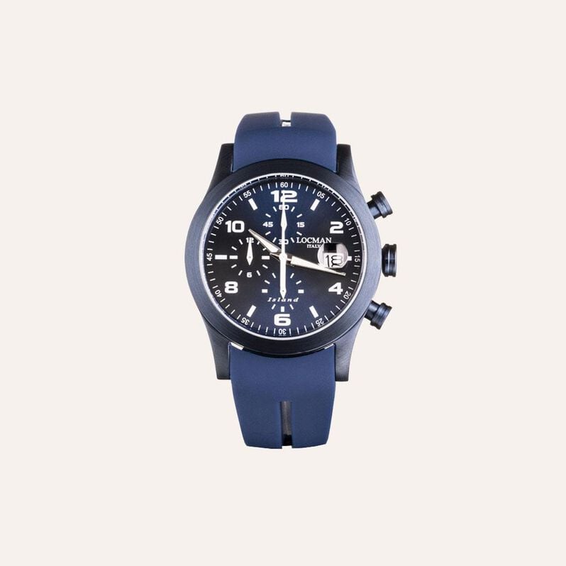 Orologio Al Quarzo Locman Island 0618b02s-blblwhsb - Orologi con Datario Uomo | Stroili