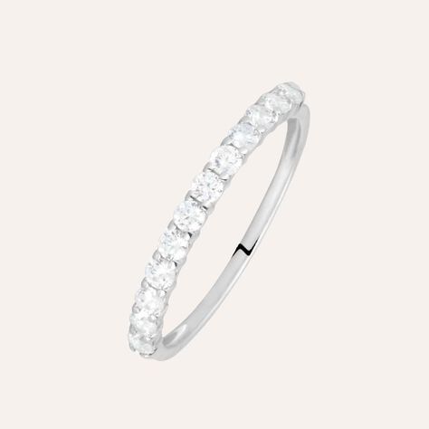 Anello Riviere Claire Oro Bianco Cubic Zirconia - Anelli Riviere Donna | Stroili