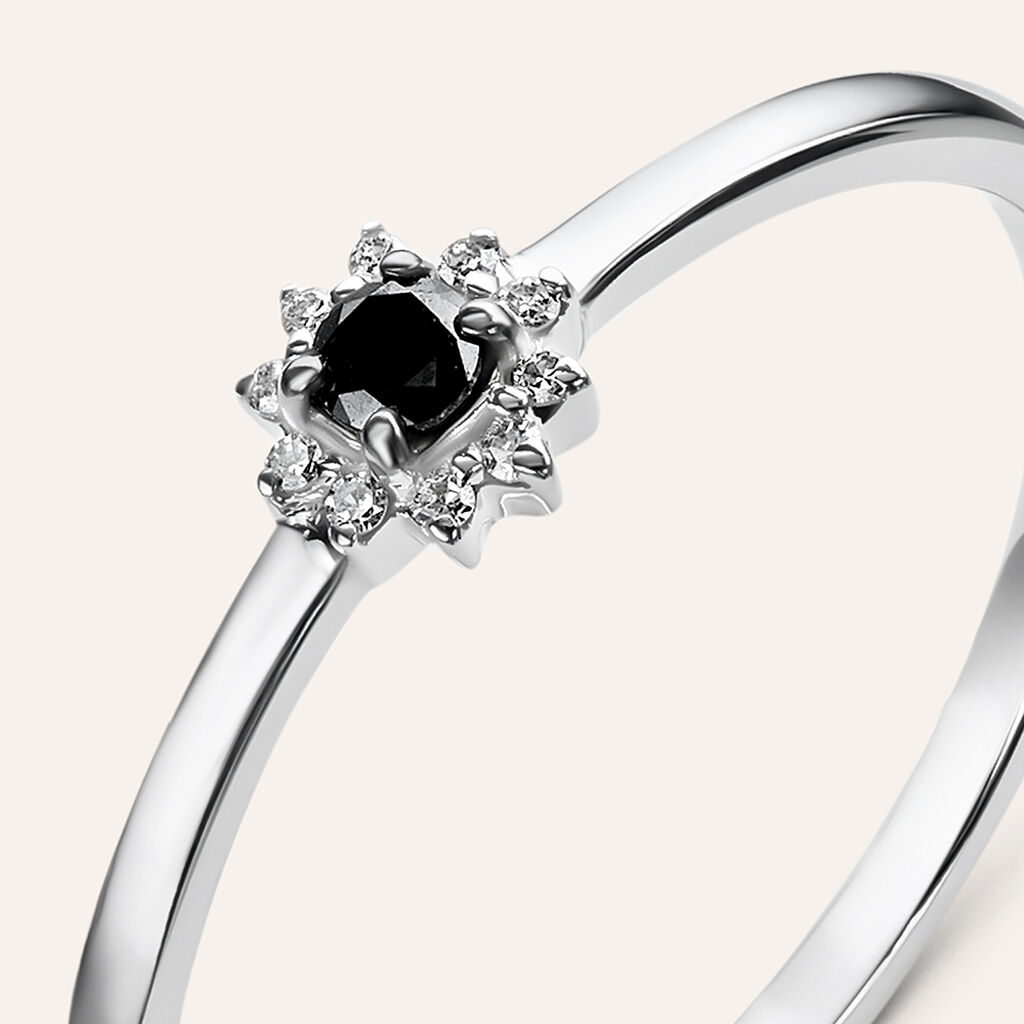 Anello Solitario Sophia Oro Bianco Diamante