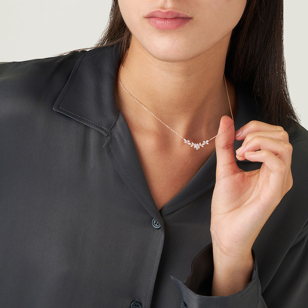 Collana Silver Elegance Argento Rosa Cubic Zirconia - Collane Donna | Stroili